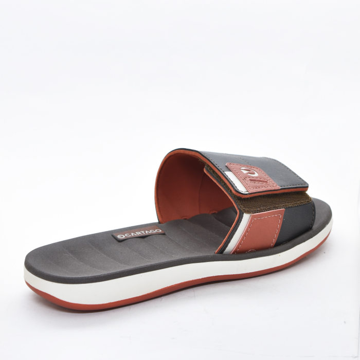 Chinelo Cartago Malaga Gaspea Marrom e Telha