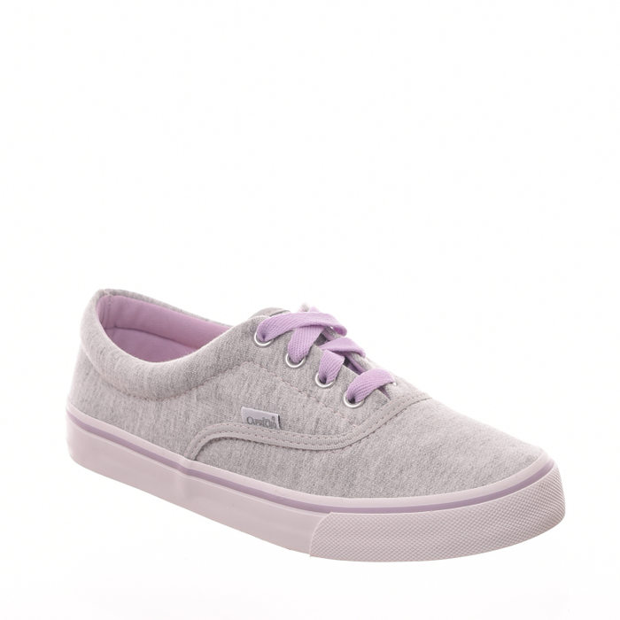 Tênis Capricho Lanai Moletom Soft Cinza Mescla e Lilás