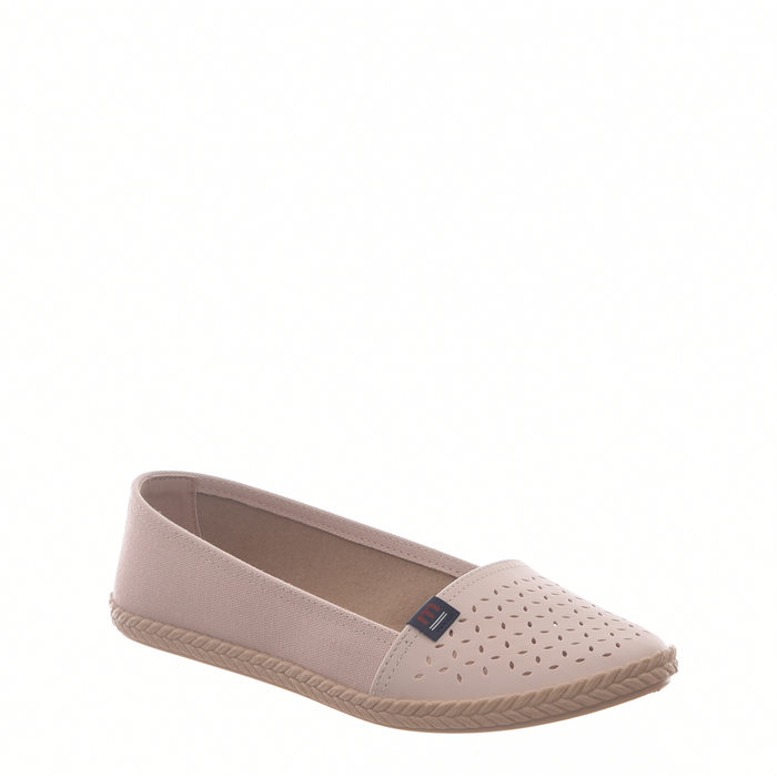 Sapatilha Moleca Microperfuros Bege