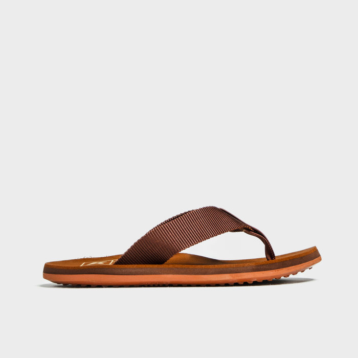 Chinelo Kenner Legend 1988 TIra Aplicação Escrita Marrom