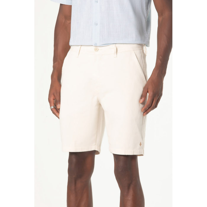 Bermuda Dlz AVL Chino Aplicação Bordado Logo Bolso Faca Off White