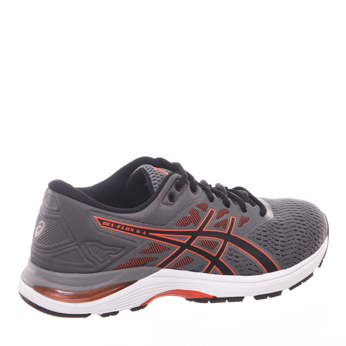 Tênis ASICS Gel Flux 5 A Mesh Grafite e Laranja