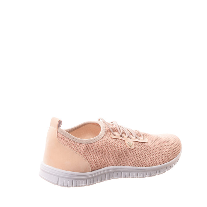 Tênis Mississipi Tricô Detalhe Nobuck Cadarço Elástico Nude