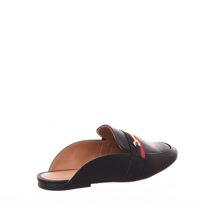 Sapato Mule Vizzano Detalhe Listra Metal Preto