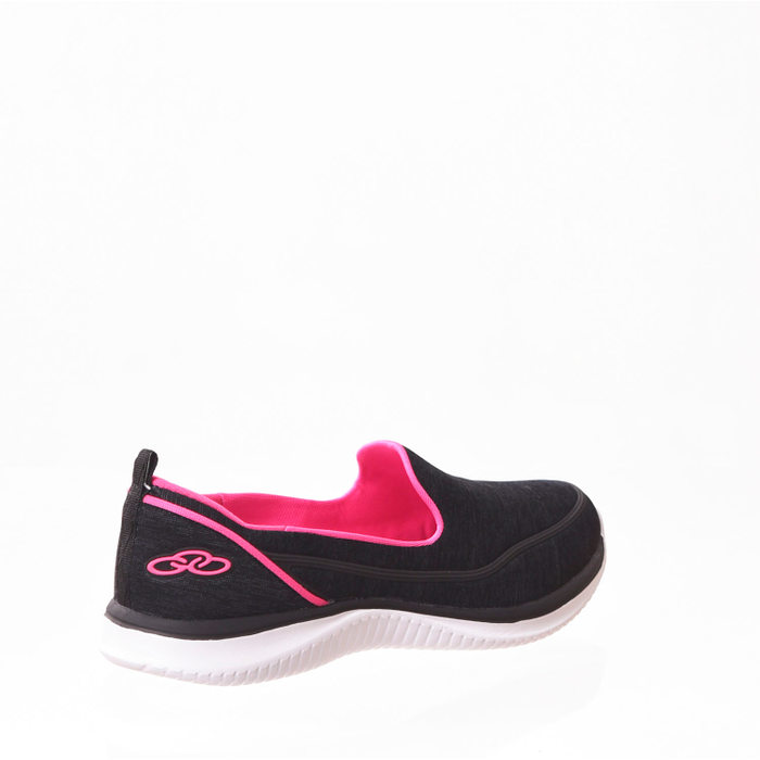 Tênis Slip-On Olimpykus Angel 2 Palmilha Feetpad Tecnologa Evasense Preto Mescla e Rosa