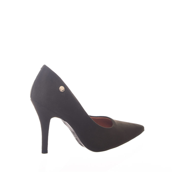 Sapato Scarpin Vizzano Bico Fino Camurça Verde Musgo