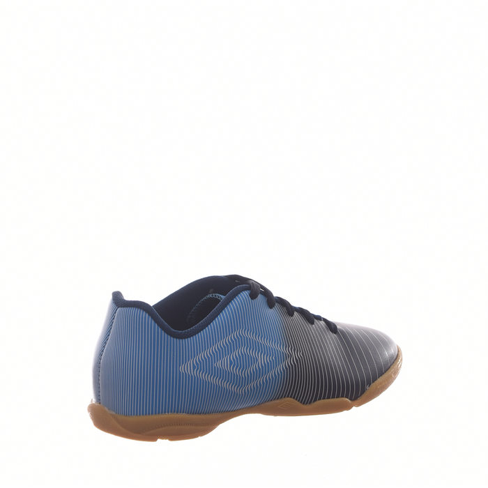 Chuteira Futsal Umbro Vibe Jr Azul Marinho e Azul