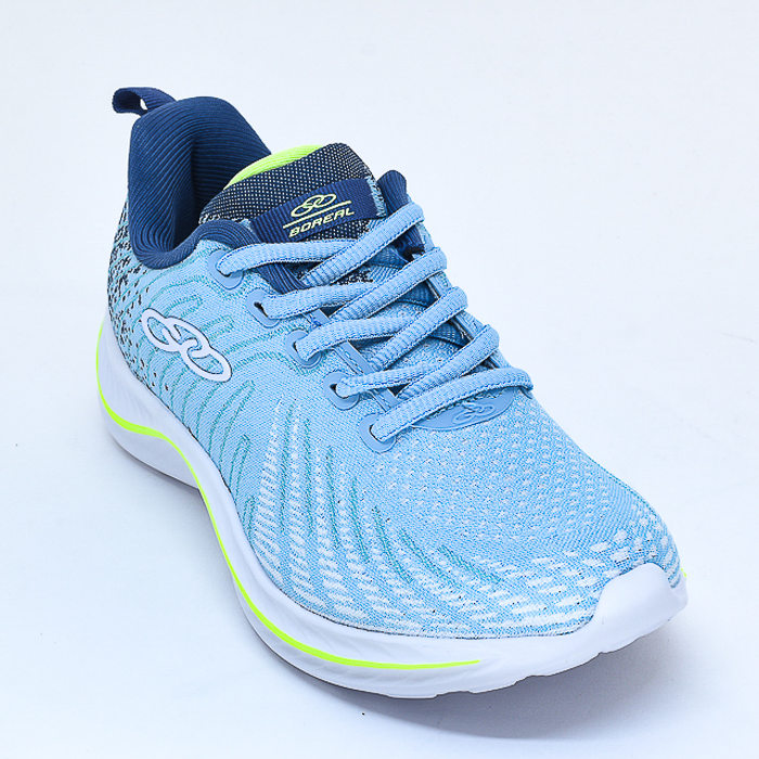Tênis Olympikus Boreal Mesh Tecnologia Evasense Solado Trabalhado com Neon Azul