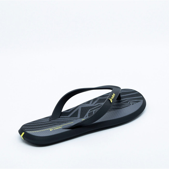 Chinelo Rider R1 Ink AD Preto e Grafite