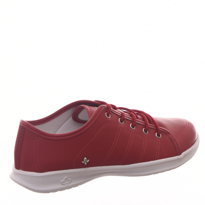 Tênis Cravo & Canela Detalhe Costuras Vermelho