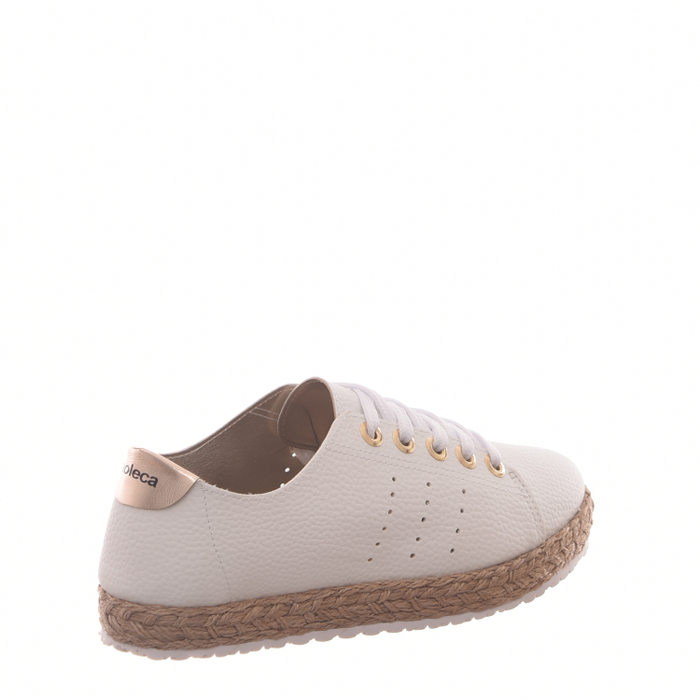 Tênis Moleca Detalhe Solado Corda Branco