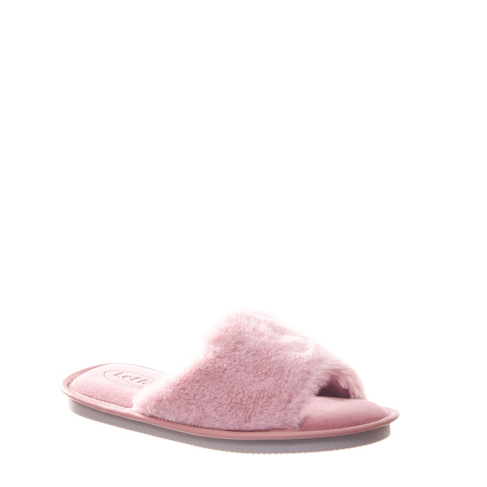 Chinelo de Quarto Curtume Caxiense Detalhe Pelo Cinza e Bege