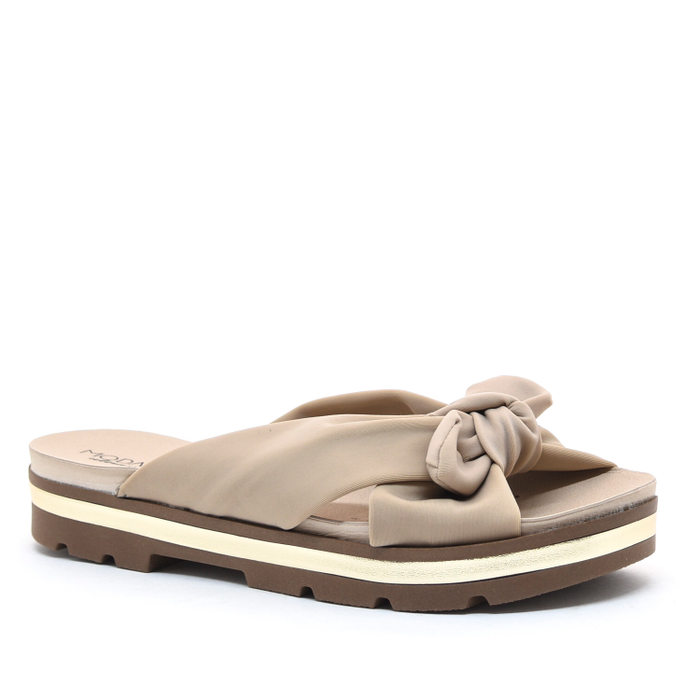 TAMANCO MODARE ULTRA CONFORTO DETALHE NÓ BEGE