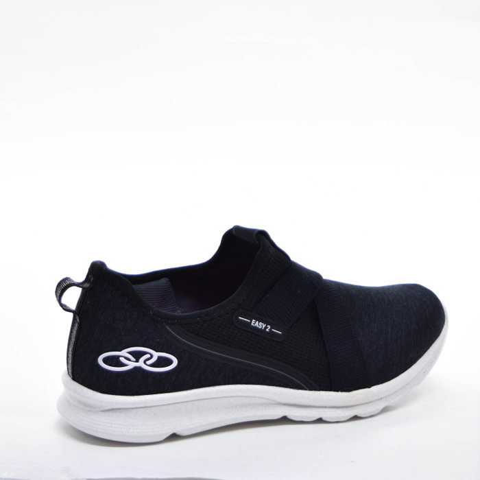 Tênis Slip-On Olympikus Easy 2 Mesh Zebra Tecnologia Evasense Palmilha Feetpad X Elástico Preto
