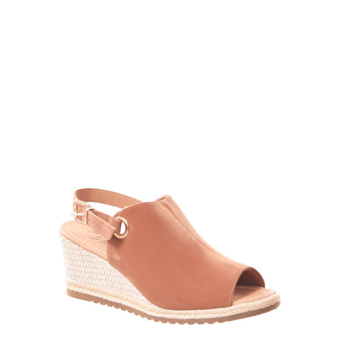 Sandália Abotinada Bebecê Nobuck Espadrille Caramelo