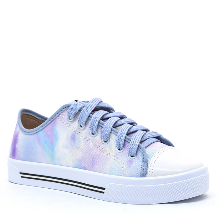 Tênis Moleca Tecido Estampa Tie Dye com Palmilha Flow Lilás