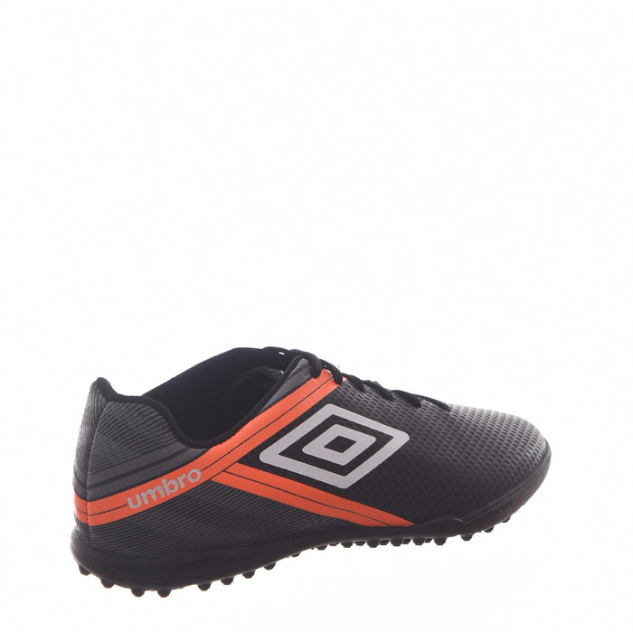 Chuteira Society Umbro Drako Preto e Laranja