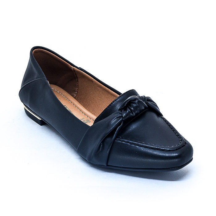 Sapato Mocassim Vizzano com Nó Preto