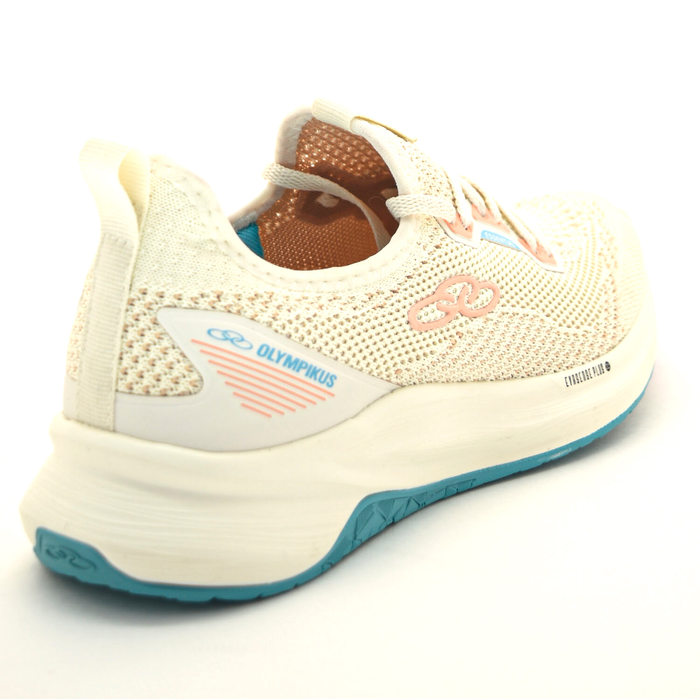 Tênis Olympikus Jogger Essential Mesh Aplicação Logo Off White e Azul