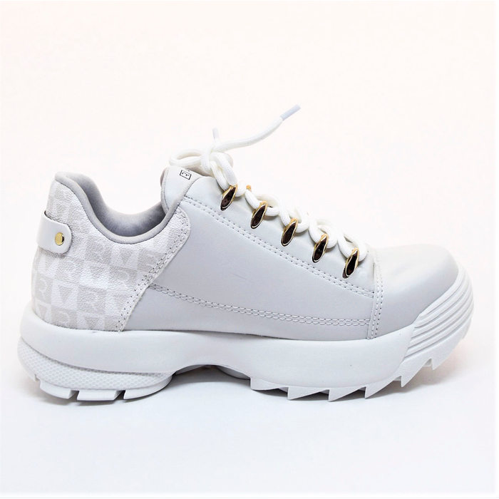 Tênis Chunky Ramarim Solado Tratorado Detalhe Costura Branco