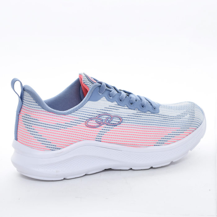 Tênis Jogger Olympikus Solar Tecnologia Evasense Maquinetado Detalhe Neon Solado Trabalhado Azul