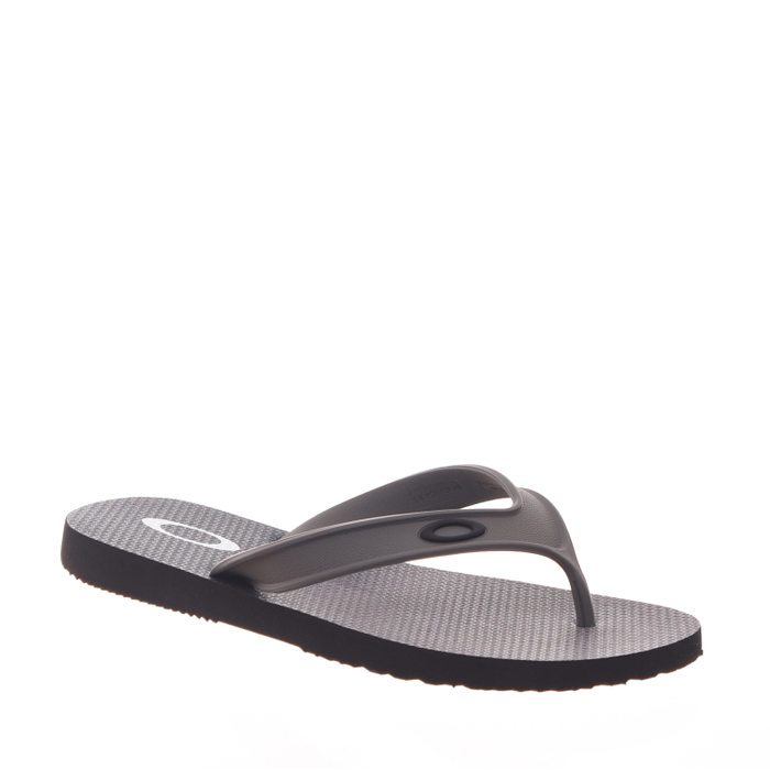 Chinelo Oakley Wave Point Degradê Estampa Logo Grafite e Preto