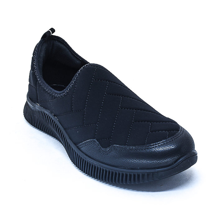 Tênis Slip-on Modare Ultra Conforto Matelassê com Recortes Corino Solado Trabalhado Preto