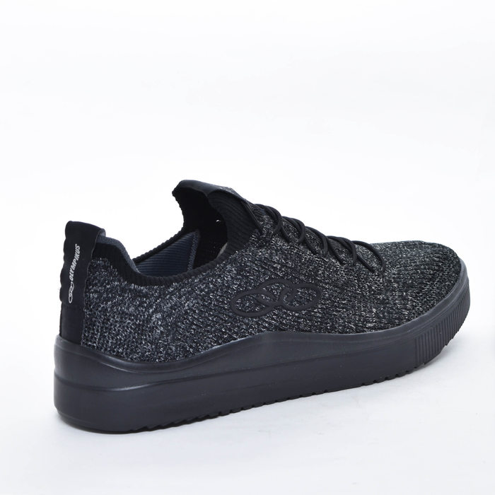 Tênis Slip-On Olympikus Ultraleve 215G Mesh Trabalhado Tecnologia Evasense Cadarço Elástico Preto