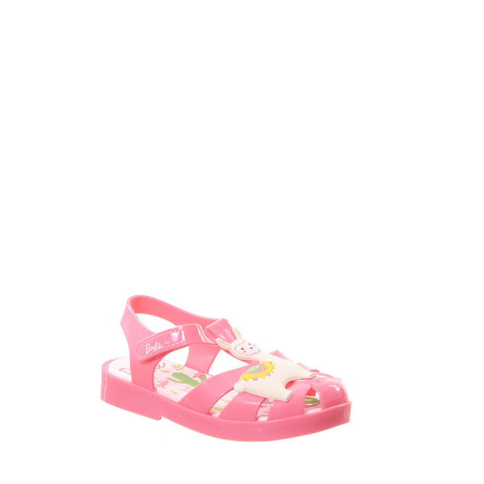 Sandália Grendene Barbie Love Aplicação Lhama Rosa