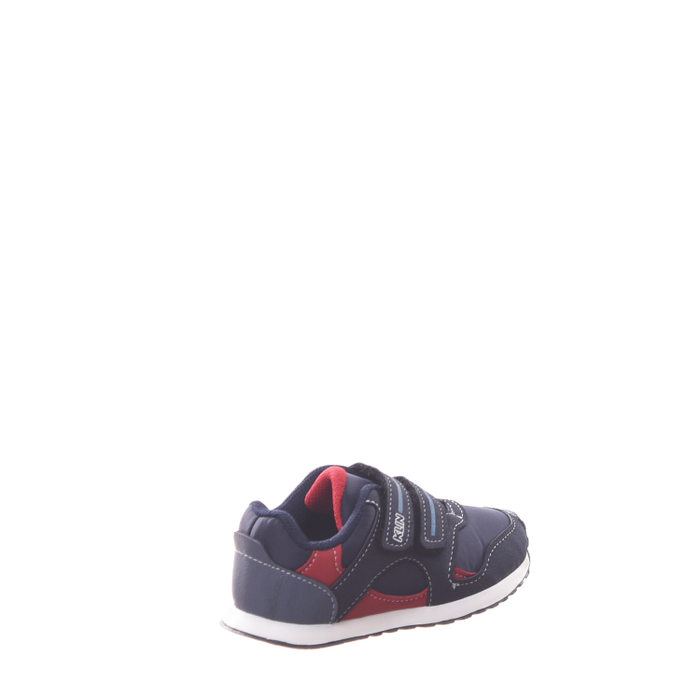Tênis Jogger Klin Anatômico com Velcro Azul Marinho e Vermelho