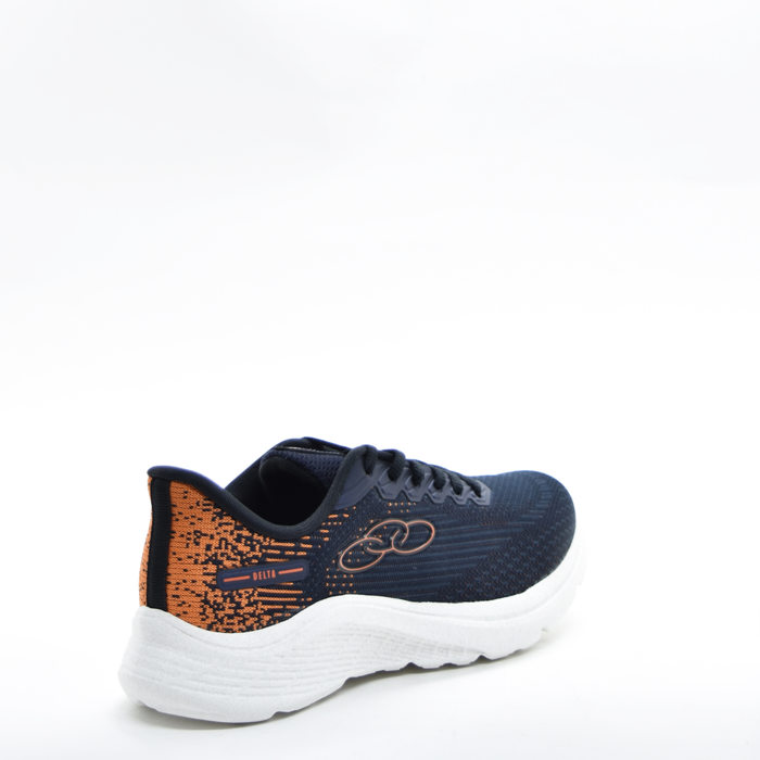 Tênis Olympikus Delta Kids Mesh Trabalhado Bicolor Aplicação Logo Azul Marinho