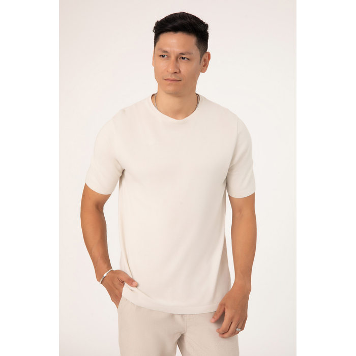 Camiseta Dlz Algodão Manga Curta Lisa Bege