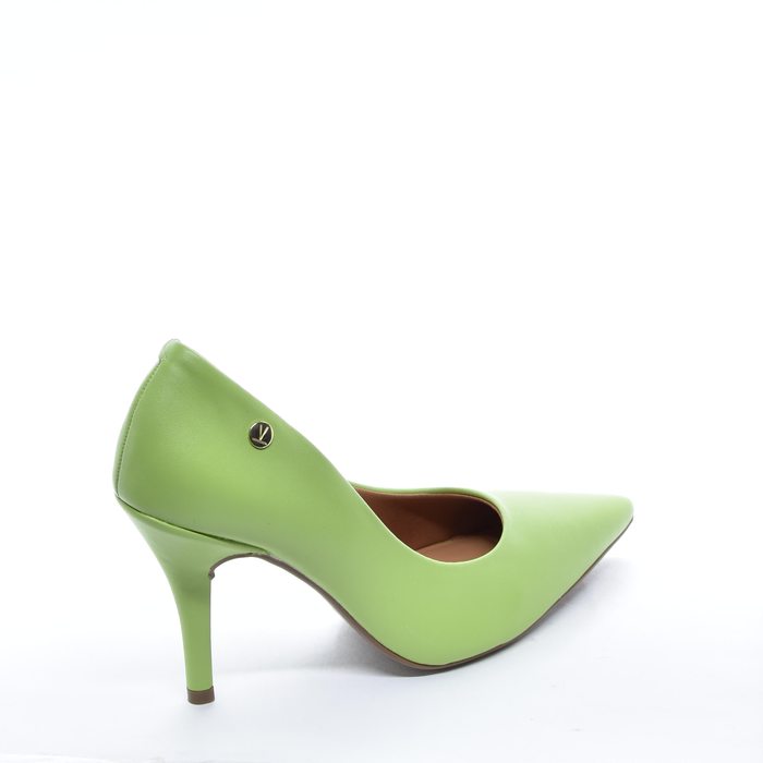 Sapato Scarpin Vizzano Liso Bico Salto Fino Alto Verde Lima