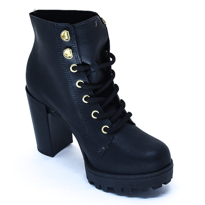 Bota coturno moleca lisa preta online