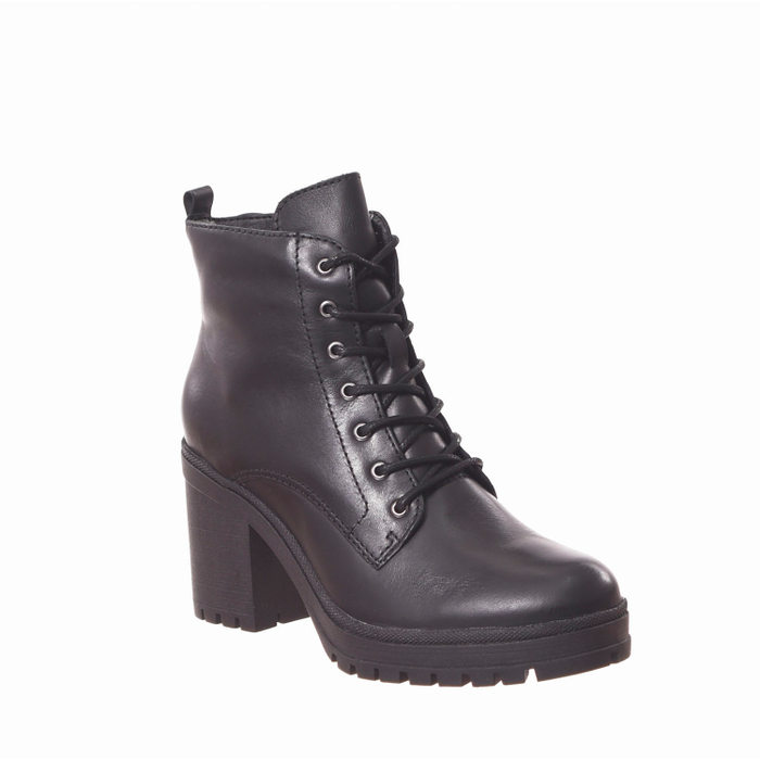 Bota Coturno Bottero Couro Solado Tratorado Preta