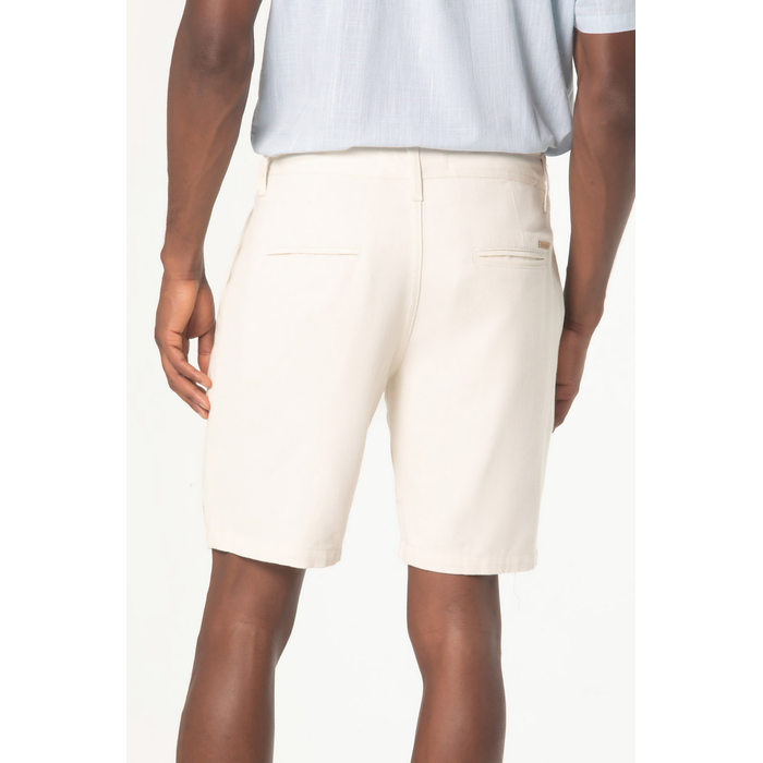 Bermuda Dlz AVL Chino Aplicação Bordado Logo Bolso Faca Off White