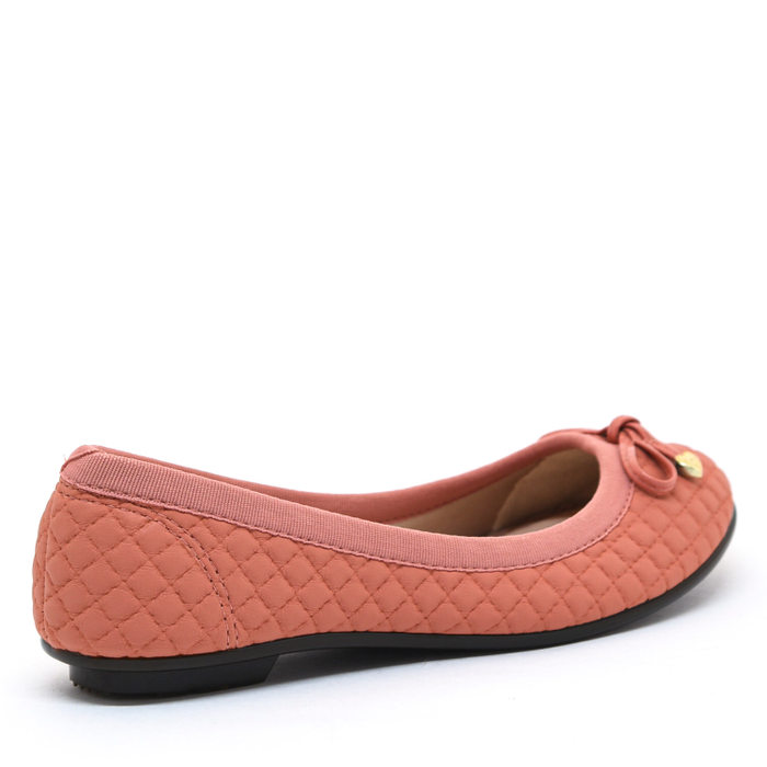 SAPATILHA MOLECA MATELASSÊ LAÇO COM METAL CORAÇÃO CORAL