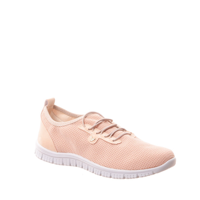 Tênis Mississipi Tricô Detalhe Nobuck Cadarço Elástico Nude