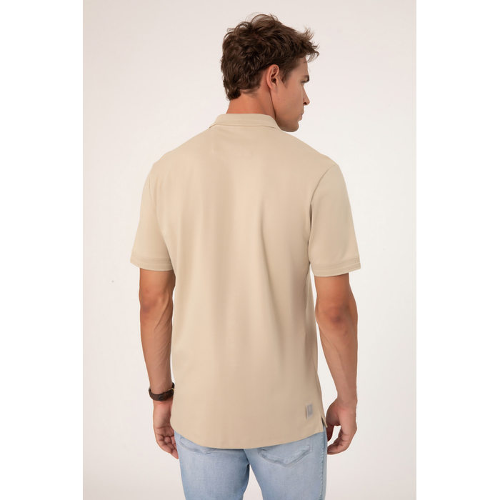 Camisa Polo Dlz Algodão Gola Colarinho Ribana Trabalhada Detalhe Zíper Manga Curta Lisa Aplicação Lo