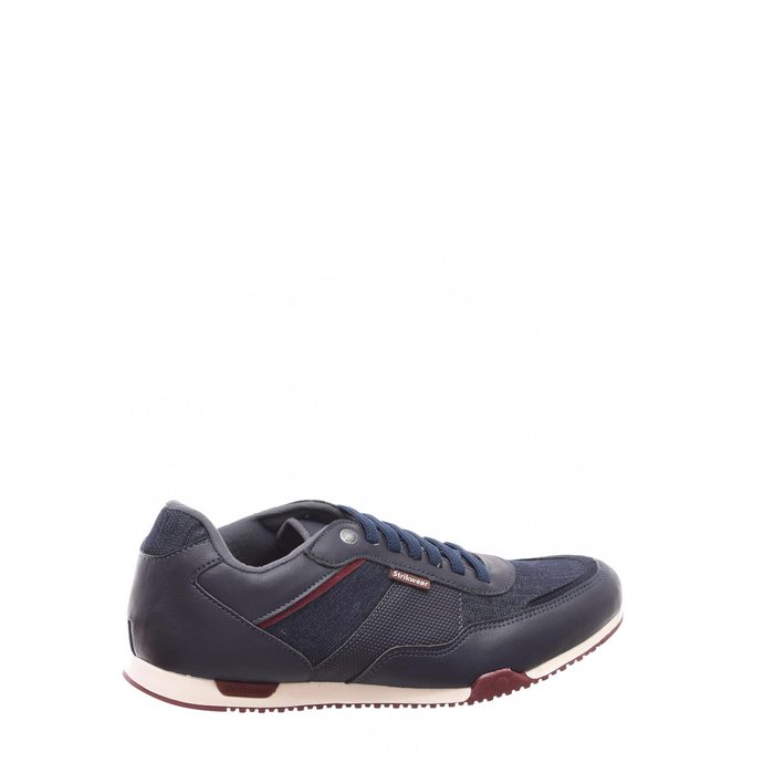 Sapatênis Strikwear Jogger Detalhe Jeans Cadarço Elástico Azul Marinho