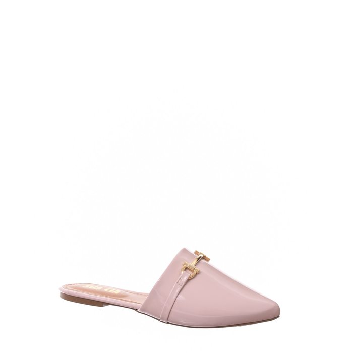 Sapato Mule Sua Cia Bico Fino Verniz Rose