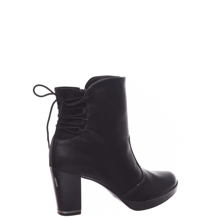 BOTA ANKLE BOOT PICCADILLY DETALHE CADARÇO MAXITHERAPY PRETA