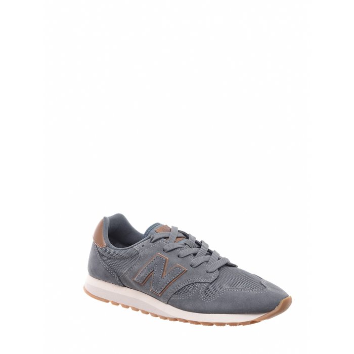 Tênis New Balance Jogger Camurça Couro Detalhe Tela Cinza