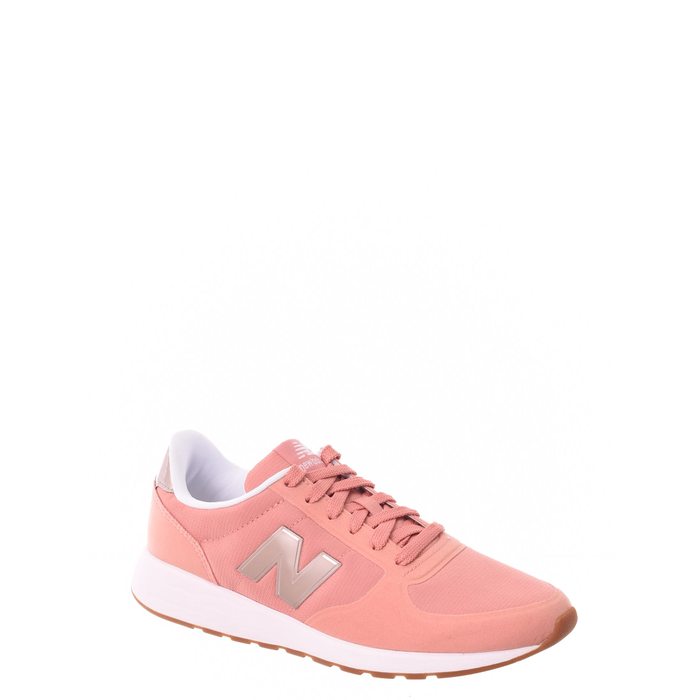Tênis New Balance Jogger Detalhes em Tecido e Camurça Rosê