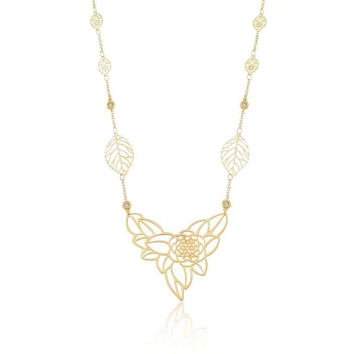 Colar Maxi Multi Folhas