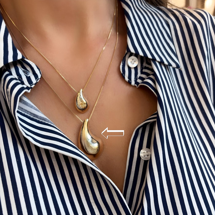 Colar Gota Big Croissant