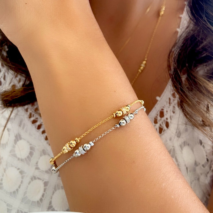 Pulseira Pureza Bolinhas Zircônia