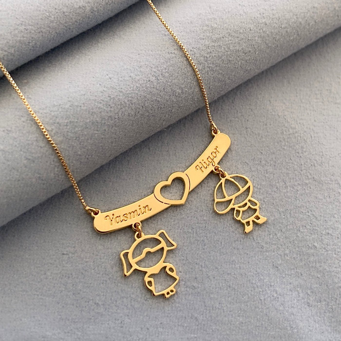 Colar Varal 2 Filhos