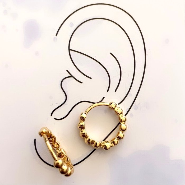 Argola Pureza Bolinhas