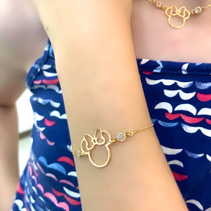 Pulseira Minnie Zircônia